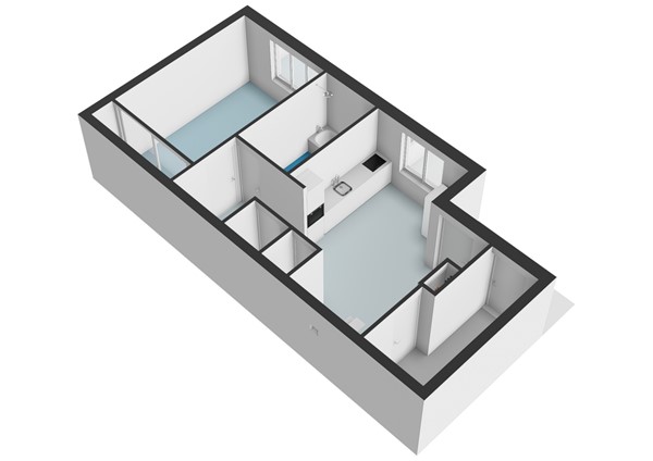 Floorplan - Roeselarestraat 27, 1066 SX Amsterdam